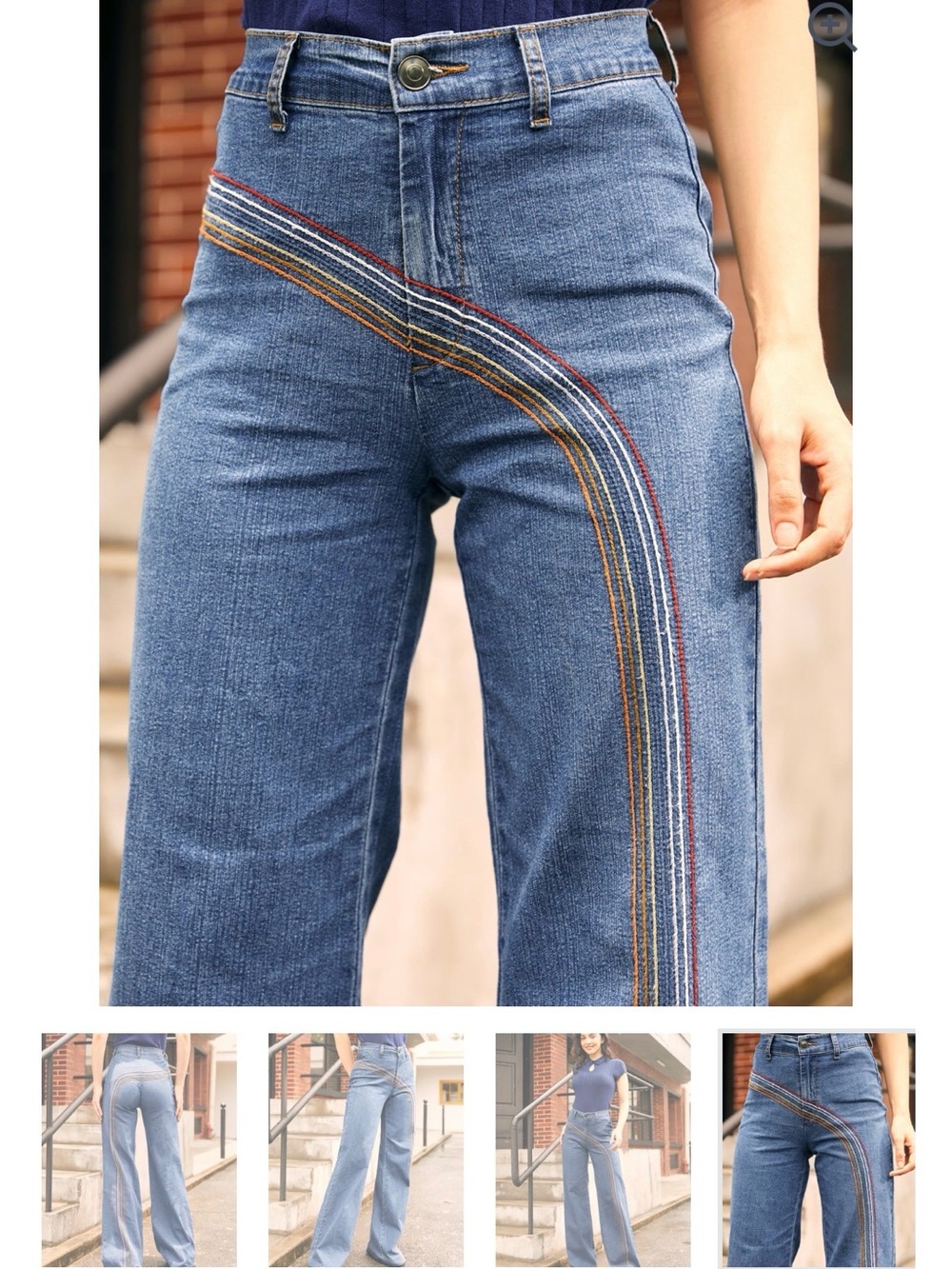 ModCloth Medium Wash Denim Jeans - Blue